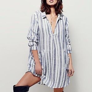 Anthropologie 100% linen tunic